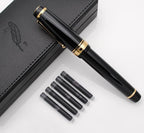 xixixiaozhu Metal Big Fountain Pen, Medium Nib 0.7mm, Includes Ink Converter & - Image 2