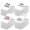 4"×6" Direct Thermal Shipping Label, Fanfold Thermal Label 2000 Packs Permanent by JointownInternational