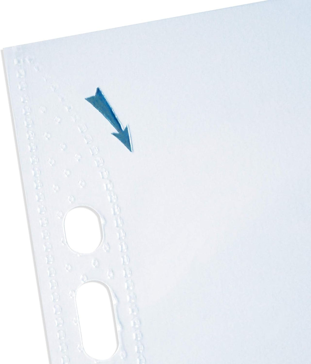 OXFORD, Punched Pockets A4, Glass Clear, 100 Poly Pockets