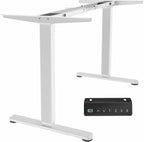 VIVO Dual Motor Electric Sit Stand Desk Frame, 220 lbs Capacity, Memory