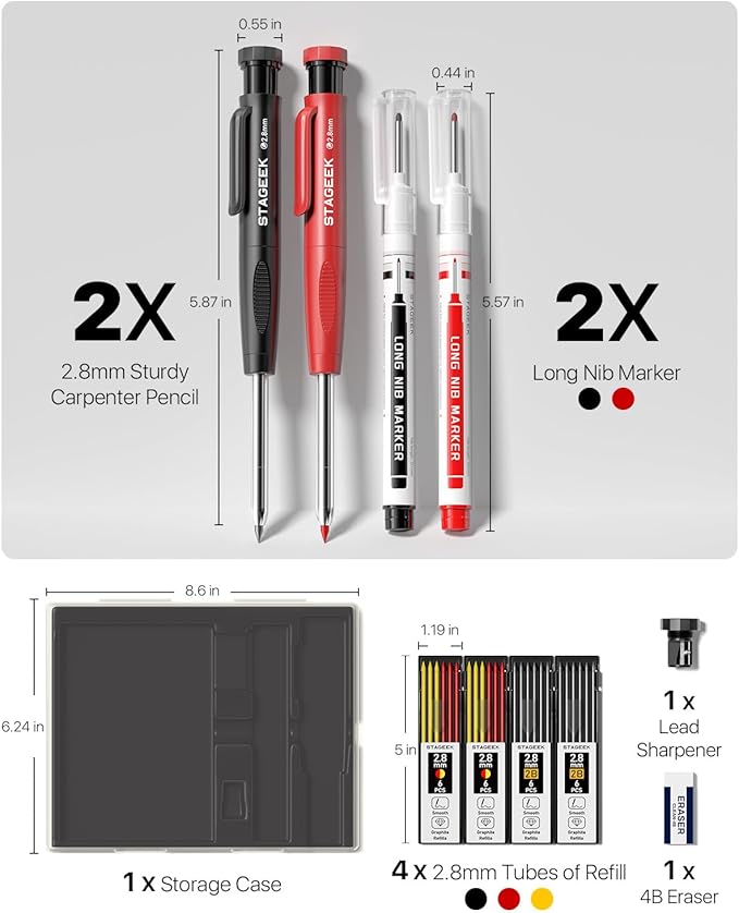 STAGEEK 2PCS Carpenter Pencils - Image 7