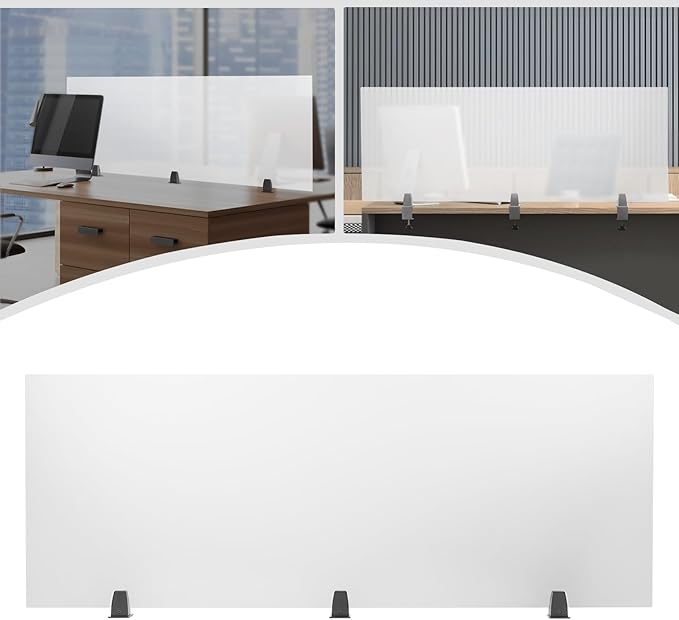 Desk Divider for Students and Desk Privacy Panel, Frosted Acrylic Plexiglass - Image 9