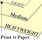 Print It - Vellum Bristol Colored Cardstock Cover Paper, 67 Lb, 8.5" X 11” - Image 2
