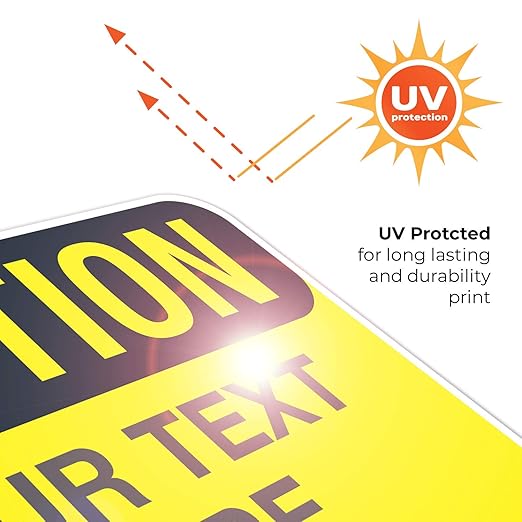 Custom Caution Sign, OSHA Sign, 12x18 Inches, Rust Free .063 Aluminum, Fade - Image 7