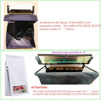 Indoor Wall Mount Mail Catcher Bag Door Slot Post Box Basket Mail Boxes - Image 9