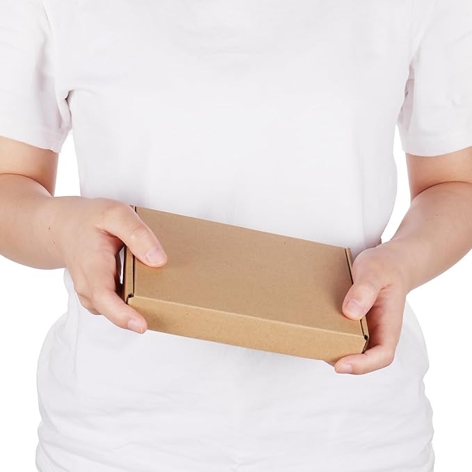 PHAREGE 7x5x1 inch Shipping Boxes Bulk 25 Pack Brown, Tab Lock Tuck Top Mailer - Image 4