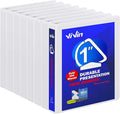 3 Ring Binder 1 Inch, ViVin Sturdy 1"-Slant D Ring Binder by ViVin