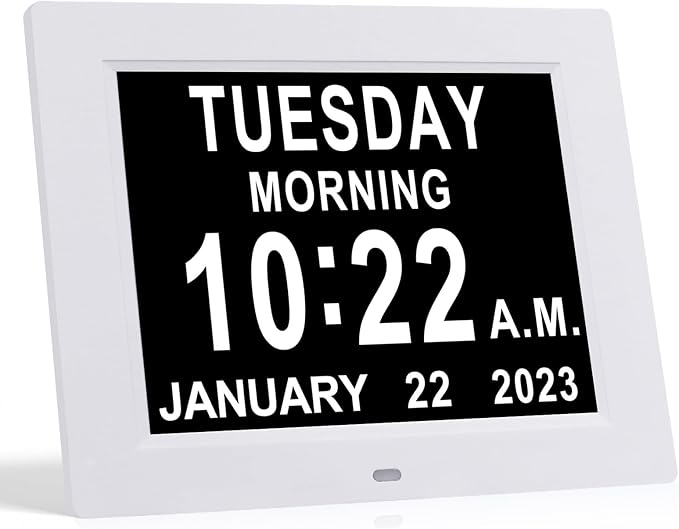 TMC 8 Inch Dementia Clock for Seniors by TMC