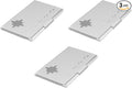 Stephanie Imports Set of 3 Slim & Minimalist Metal Business Card Holder Unisex by Stephanie+Imports