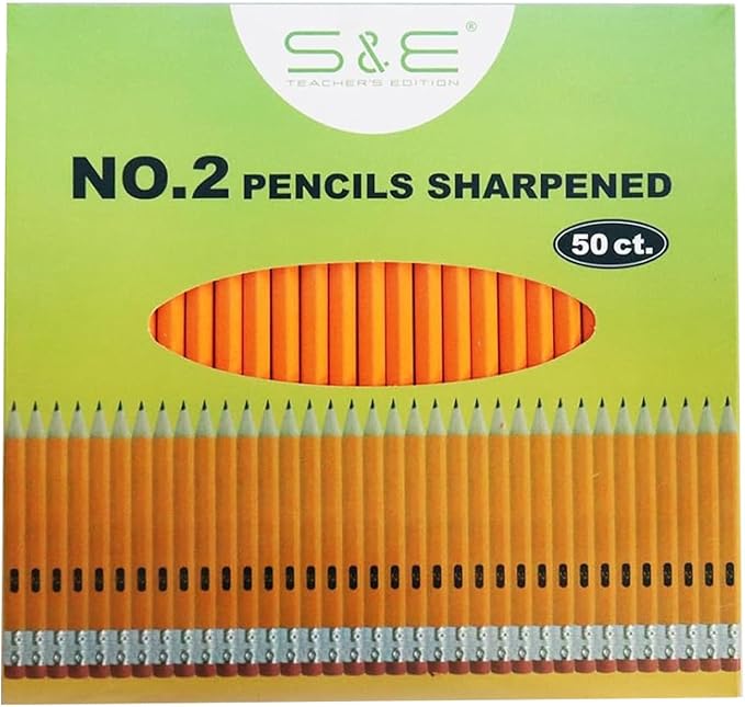S & E TEACHER'S EDITION 50Pcs Wooden Pencils by SETEACHERSEDITION