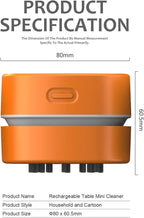ODISTAR Desktop Vacuum Cleaner, Mini Table dust Sweeper Energy Saving - Image 2
