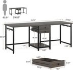 Tribesigns 79 Inch Extra Long Desk, Two Person Desk - Image 2