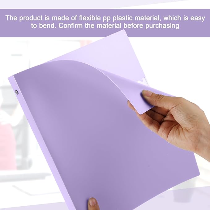 Henoyso 16 Pcs 3 Ring Binder 0.5 Inch Round Fits Letter Size 8.5'' x 11'' Paper - Image 4