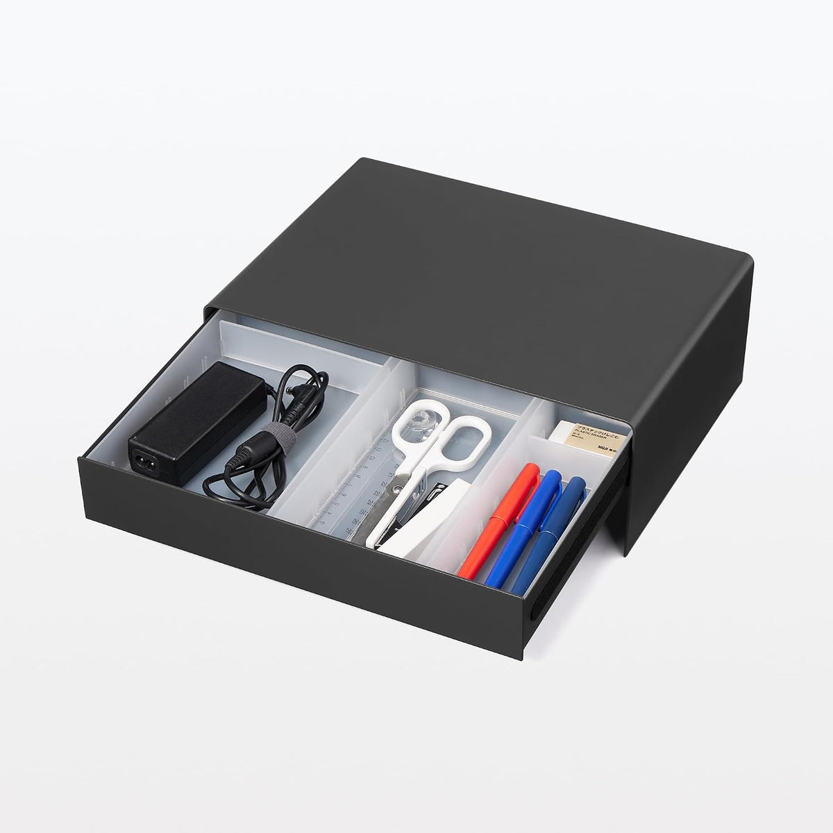 Steel Monitor Stand with Drawer