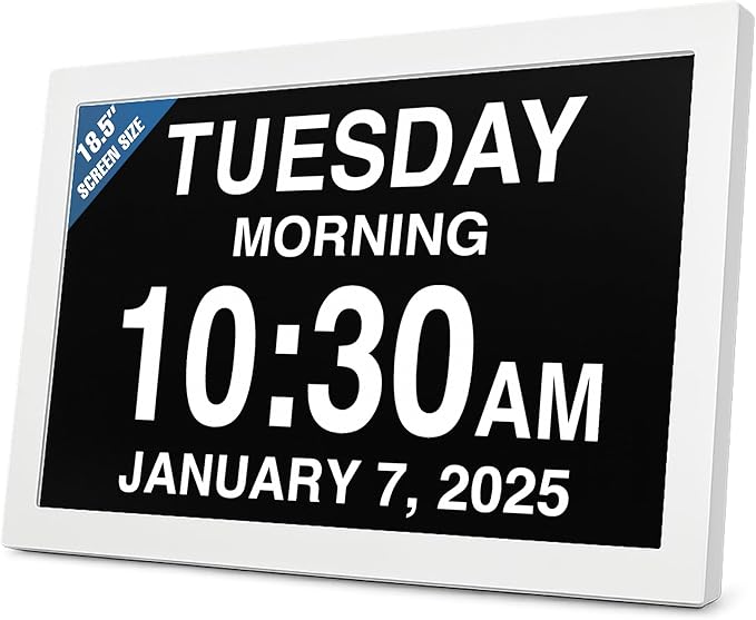 American Lifetime New 2026 Dementia Clock Large Digital Clock by AmericanLifetime