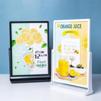ECKEK ABS Plastic Sign Holder, Menu Displays T Shape Sign Stand, Rotating - Image 6