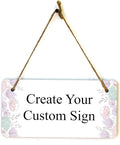 Signs ByLITA Spring Pastel Florals Personalized Hanging Wall or Door Sign | by SignsByLITA