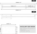 Fenge Monitor Stand, Dual Monitor Riser, 42.5inch Large Desk Computer Monitor - Image 4