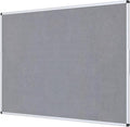 VIZ-PRO Large Fabric Bulletin Board/Foldable Notice Board Felt Gray, 60 X 48 by VIZ-PRO