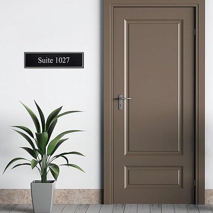 2" x 8" Personalized Office Aluminum Name Plates, Custom Elegant Name Plates - Image 6