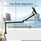 elitehood 28in Long Arm iPad Desk Mount, Heavy Duty Aluminum Tablet Arm Mount - Image 4