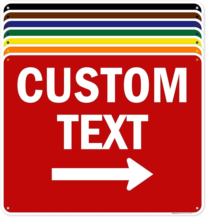 Custom Arrow, Custom Directional Sign, Right Arrow, 24x30 Inches, 55 mil thick by MySignCenter