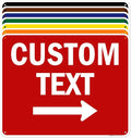Custom Arrow, Custom Directional Sign, Right Arrow, 24x30 Inches, 55 mil thick by MySignCenter