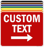 Custom Arrow, Custom Directional Sign, Right Arrow, 24x30 Inches, 55 mil thick by MySignCenter