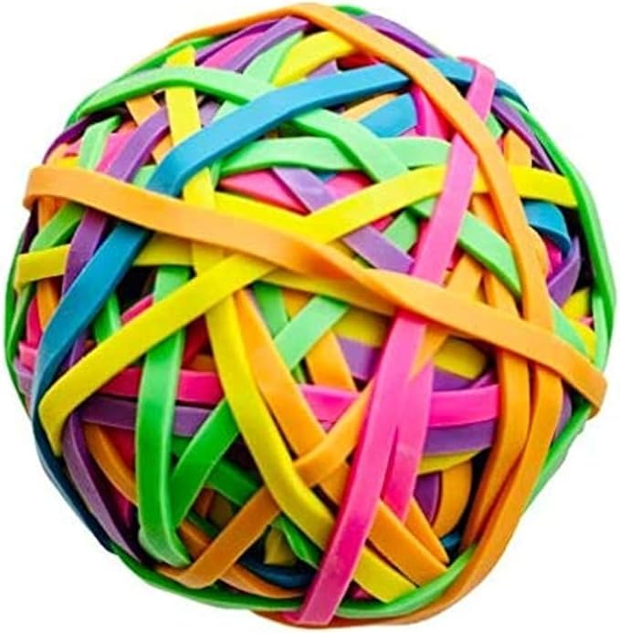 Activave Round Ball Rubber Band Elastics 170 to 180 pcs Colorful Rubber Bands by Activave