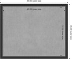 Amanti Art Black Framed Magnetic Board 35x43 X-Large Vision Board - Image 4