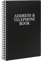 Iconikal Address Telephone Book, Spiral-Bound, 384 Contacts, Organizer by Iconikal