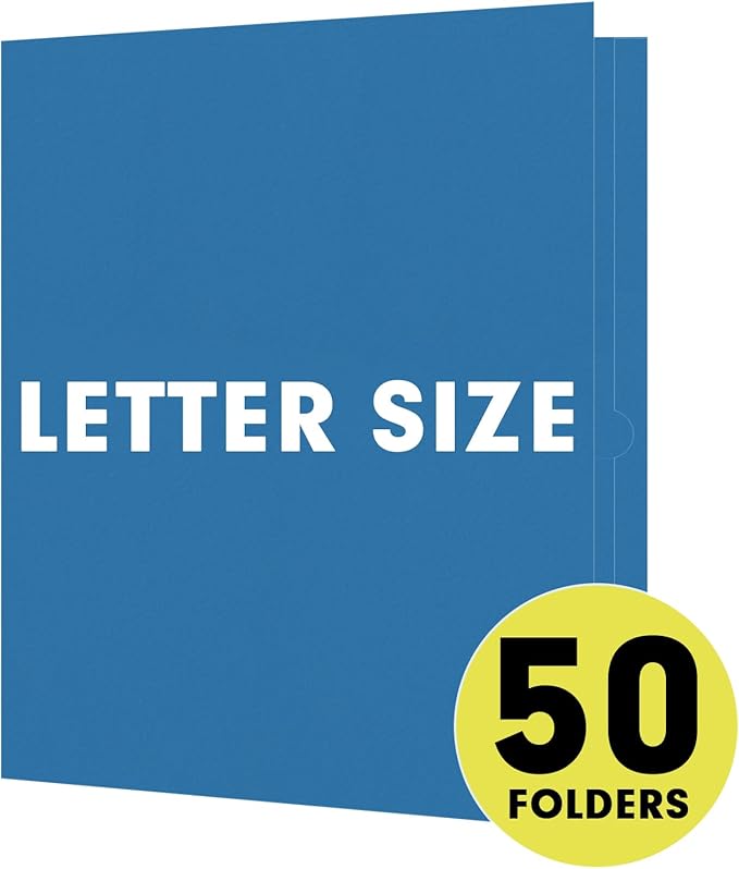 Two Pocket Folders, RAZCC 50 Pack 2 Pocket Folders Fit Letter Size Paper - Image 4