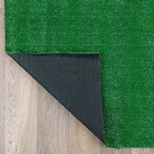rugshop turf patio deck outdoor indoor runner rug showing dimensions