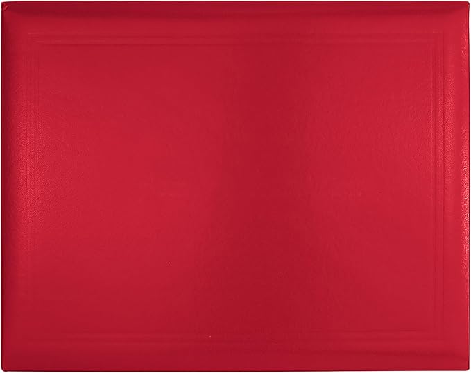 GraduationMall 8.5"x11" Smooth Padded Diploma Cover Certificate Holder Red - Image 2