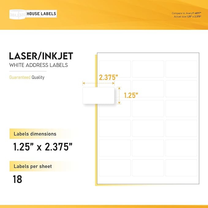 HOUSELABELS 18-up Address Labels - Image 3