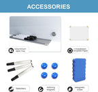 Magnetic Glass Writeboard 40"x60" Premium Tempered Dry Erase Boards Wall - Image 3