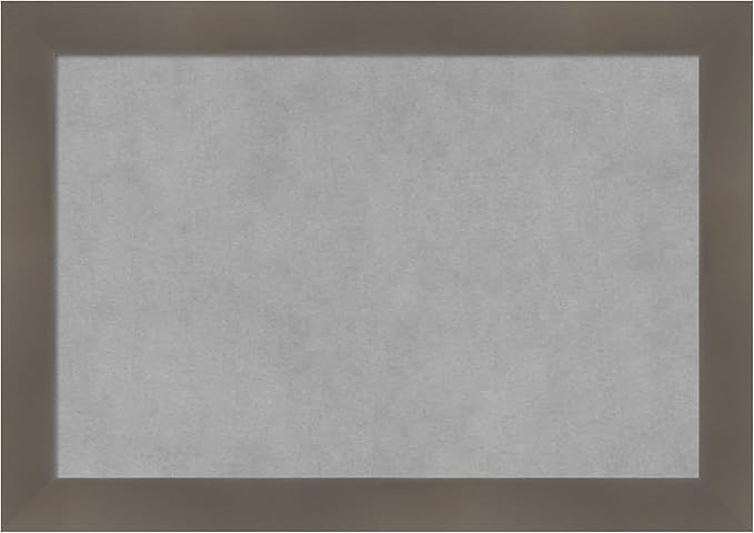 Amanti Art Grey Framed Magnetic Board 14x20 Small Vision Board by AmantiArt