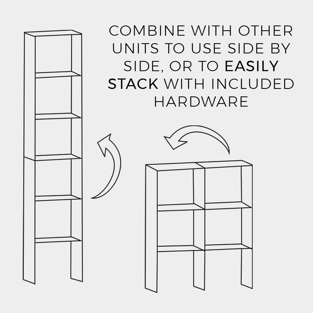ClosetMaid #8956 Stackable 31in. Vertical Organizer, Espresso