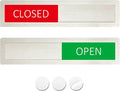 Open Closed Sign, Open Signs Privacy Slide Door Sign Indicator by LoYinLo