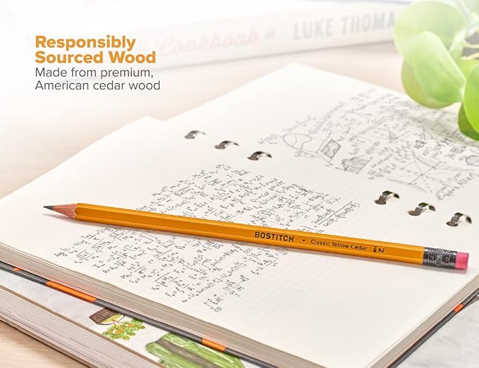 Bostitch Office Premium #2 Pencils, American Cedar Wood, Pre-Sharpened - Image 3