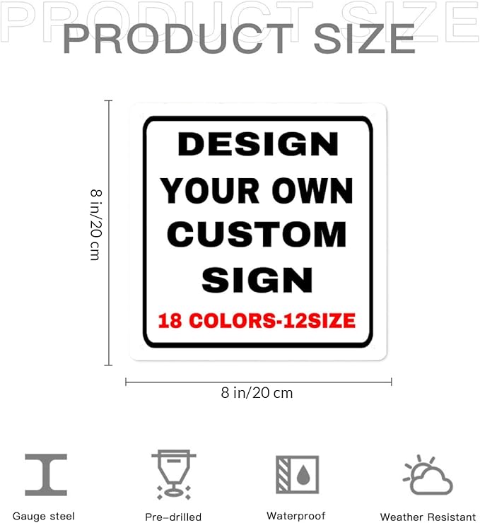Custom Outdoor Metal Personalized Sign - Image 5