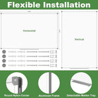 Lockways Large Dry Erase Board 72 x 48 Inch, Magnetic White Board - Image 2