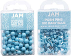 JAM PAPER Colorful Push Pins by JAMPaper