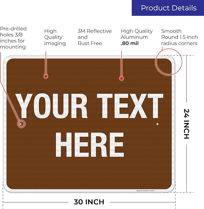 Custom Sign, Personalized Metal Signs, Customize - Image 3