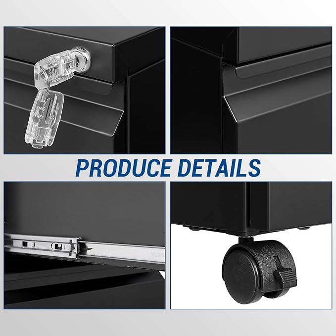 Fesbos 2 Drawer Vertical File Cabinet - Image 7