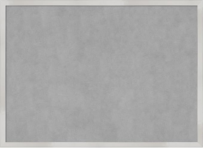 Amanti Art Silver Framed Magnetic Board 21x29 Medium Vision Board by AmantiArt