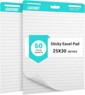 SHARBDA Lined Sticky Easel Pad, 25 in x 30 in, Flip Chart Paper, Sticky Chart by SHARBDA