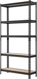 vevor storage shelves, 5-tier adjustable, 3000 lbs capacity, view 9