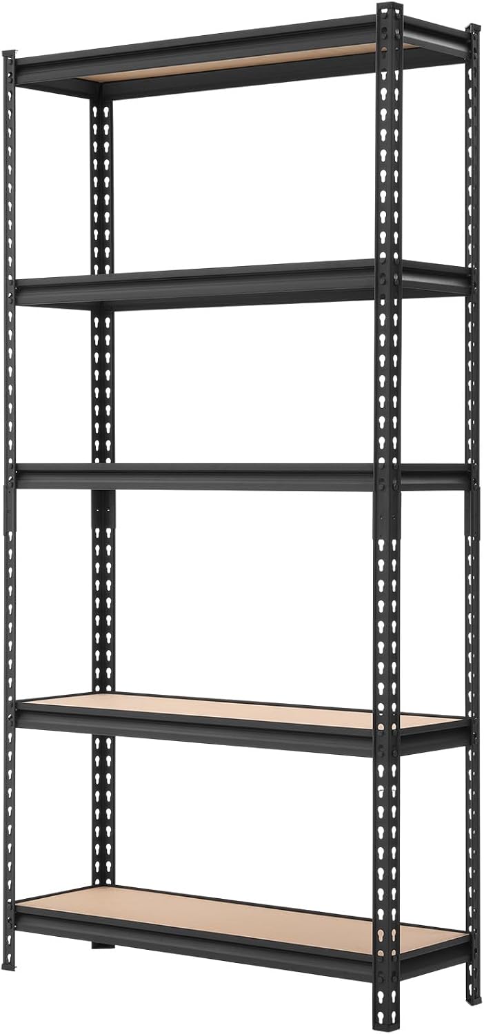 vevor storage shelves, 5-tier adjustable, 3000 lbs capacity, view 9