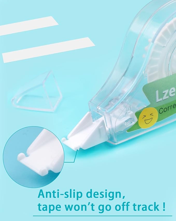 Lzerking Correct Correction Tape, Transparent Dispenser Shows How Much Tape is - Image 2